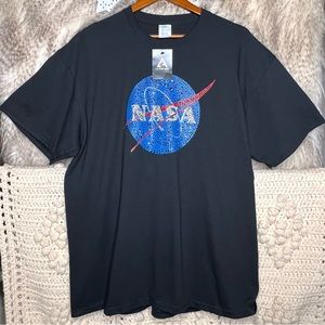 NASA Black Graphic T-Shirt